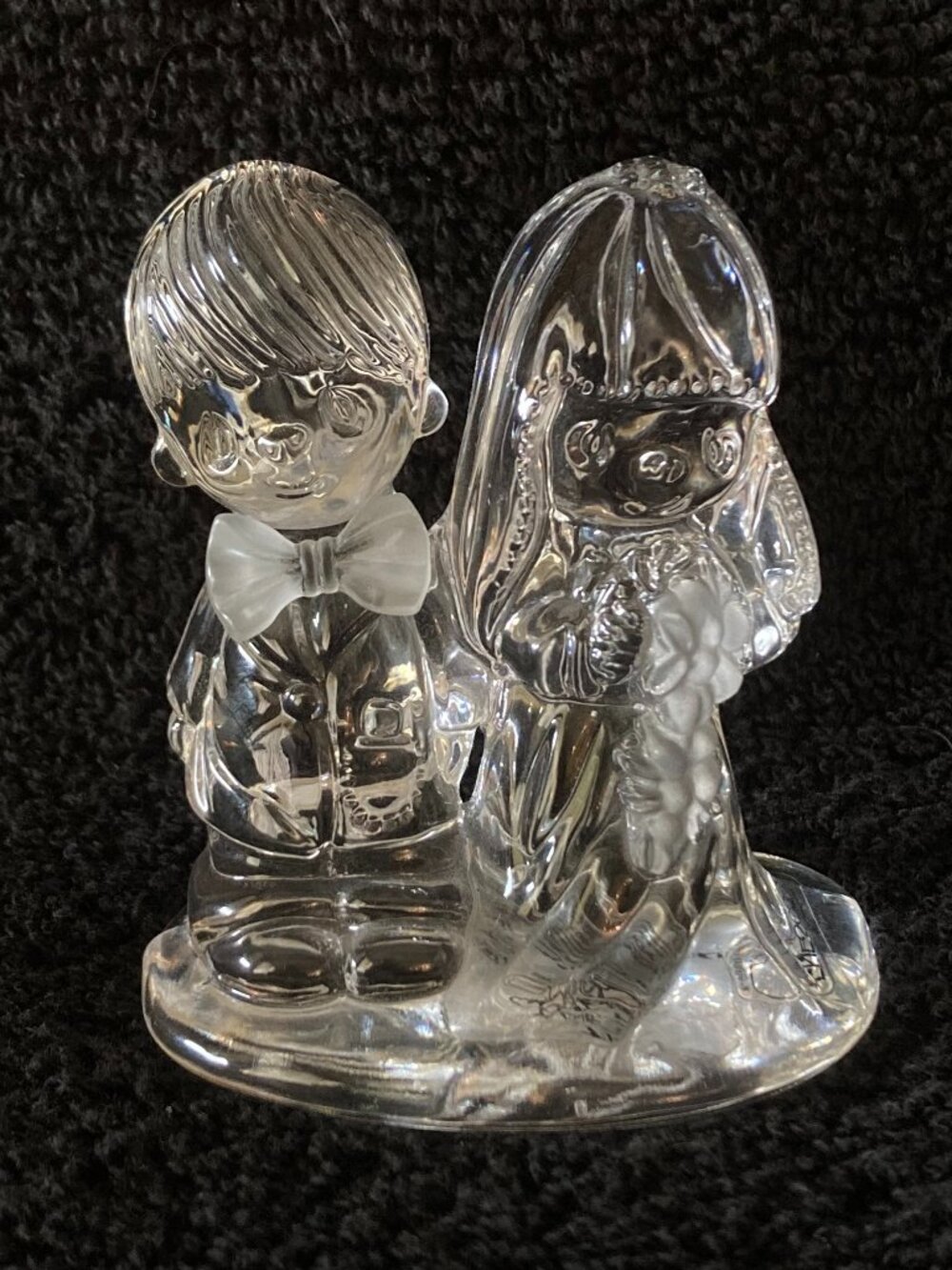 Precious Moments 1989 The Lord Bless You And Keep You Crystal Wedding Figurine